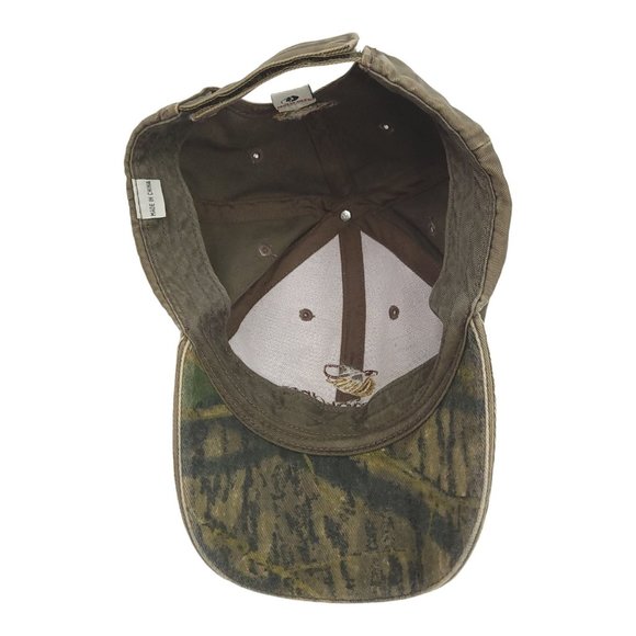 Mossy Oak Camo Brim Strapback Cap US Smokeless Tobacco Trucker Baseball Hat - Picture 5 of 12